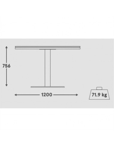 Dimensions petite table de conférence pour 3-4 personnes