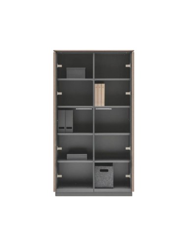 Vitrine avec éléments de rangement sur étagère