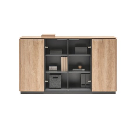  Armoire bibliothèque L. 208 x H. 116,7cm