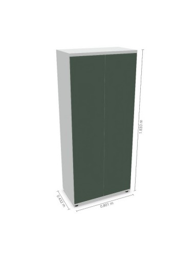 Dimensions grande armoire de rangement avec 2 portes battantes