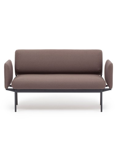 Canapé Fora Care deux places en tissu brun clair, design minimaliste – Fora Care