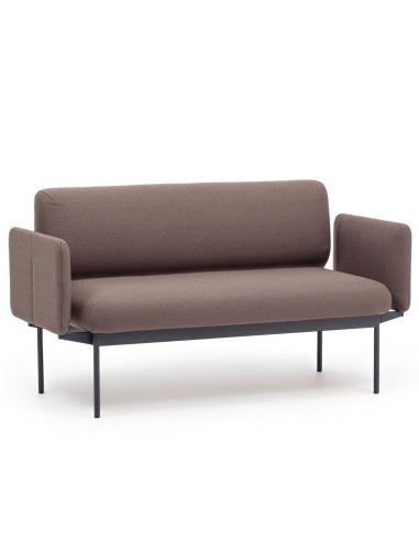 Canapé deux places Fora Care en tissu brun avec accoudoirs – Fora Care