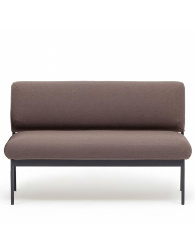 Canapé Fora Care deux places sans accoudoirs, tissu brun – Fora Care