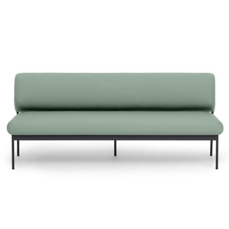 Canapé Fora Care long avec dossier complet, revêtement vert – Fora Care