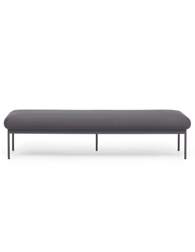 Banquette rectangulaire revêtement gris anthracite – Fora Care