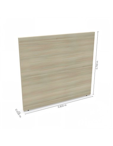 Pied bas gauche L. 82 x P. 2,8 x H. 74cm