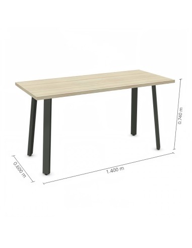 Dimensions petit bureau droit Ogi A
