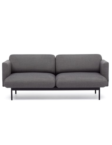 Canapé Fora en version noire, design élégant - Fora