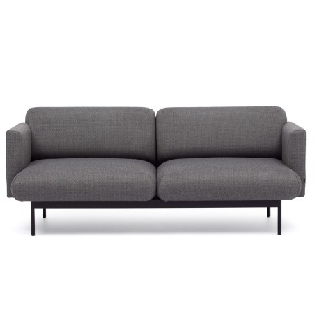 Canapé Fora en version noire, design élégant - Fora