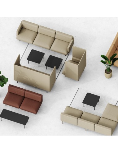 Vue aérienne d’un espace avec plusieurs modules Fora - Fora