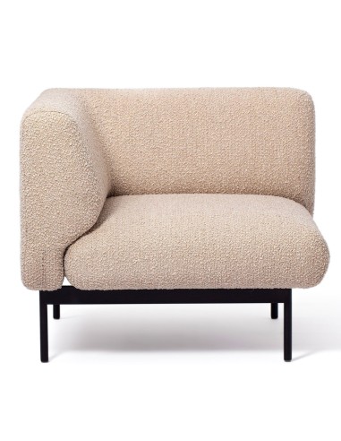 Vue avant d’un module d’angle Fora beige - Fora