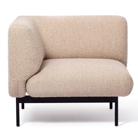 Vue avant d’un module d’angle Fora beige - Fora