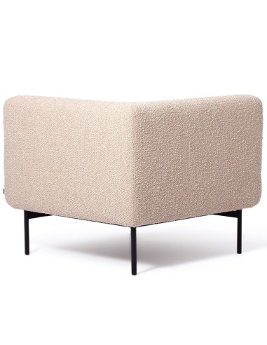 Vue arrière d’un module d’angle Fora beige - Fora