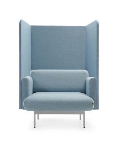 Vue avant fauteuil acoustique Fora bleu - Fora