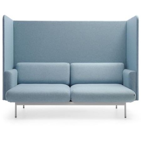 Fauteuil acoustique double en tissu bleu clair - Fora