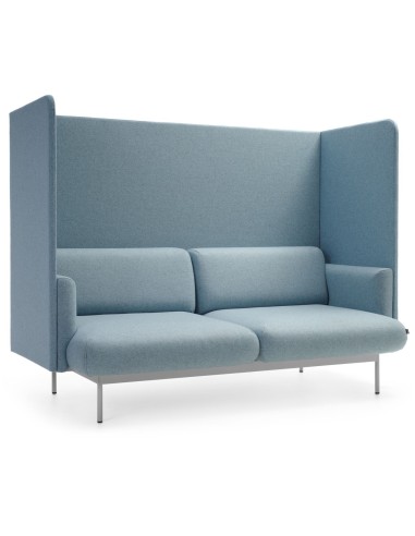 Vue latérale d’un module acoustique Fora bleu clair - Fora