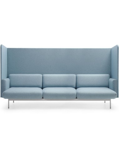 Canapé acoustique triple en tissu bleu clair - Fora