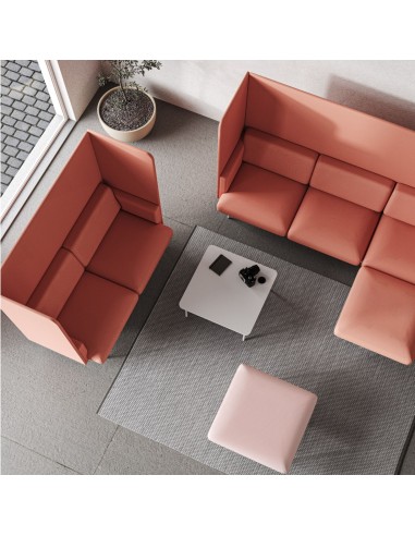 Vue aérienne de la configuration modulaire Fora rouge - Fora