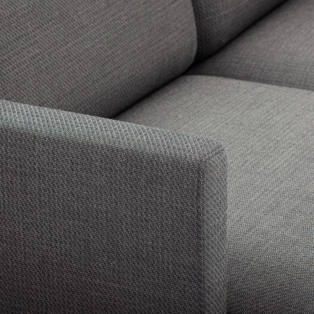Détail du revêtement tissu gris d’un module Fora - Fora