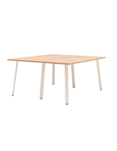 2 poste de travail en 1 bureaux bench Ogi A