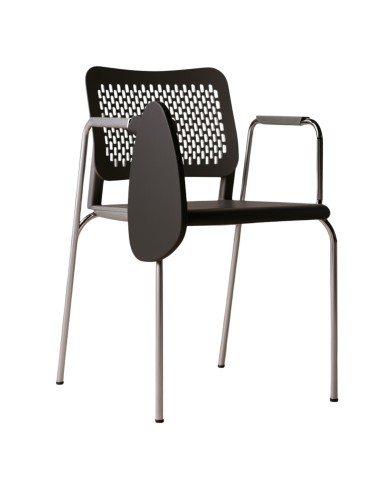 Chaise plastique pour formation WAIT avec tablette écritoire