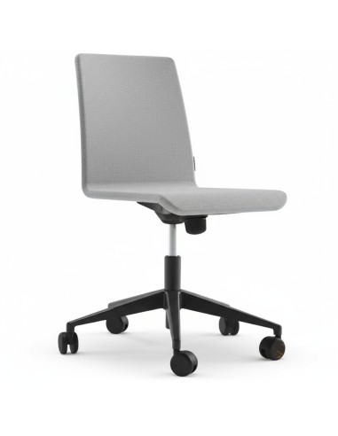 	Chaise pivotante ergonomique gris clair pour espace de travail – Moon