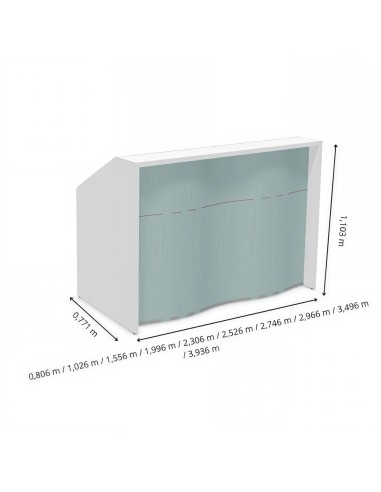 Dimensions meuble de réception et différentes longueurs disponibles