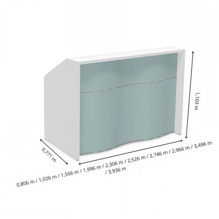 Dimensions meuble de réception et différentes longueurs disponibles