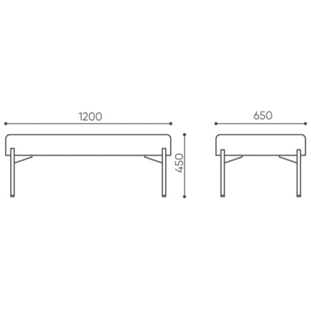 Dimensions fauteuil compact tissu gris clair - Leaf Pod