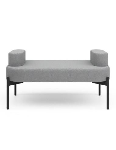 Vue avant fauteuil large et confortable gris - Leaf Pod