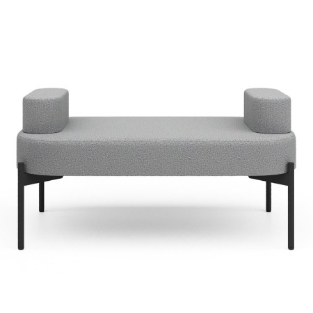 Vue avant fauteuil large et confortable gris - Leaf Pod
