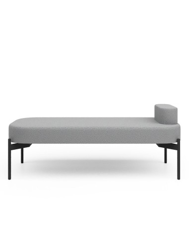 Fauteuil sobre gris clair, structure métallique fine - Leaf Pod