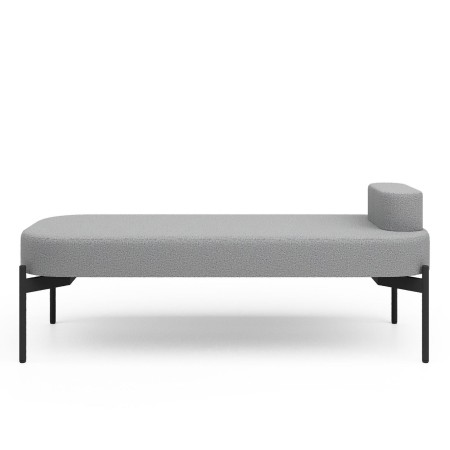 Fauteuil sobre gris clair, structure métallique fine - Leaf Pod