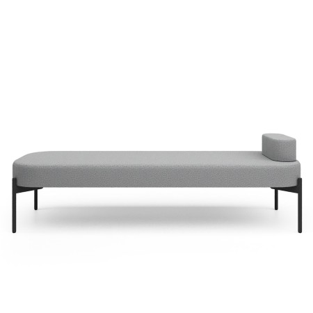 Fauteuil arrondi moderne avec piètement métallique - Leaf Pod