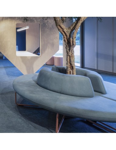 Grand module circulaire Legvan en tissu bleu - Legvan