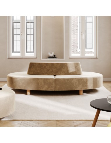 Banquette Nubi blanche intégrée dans un espace lumineux - Nubi