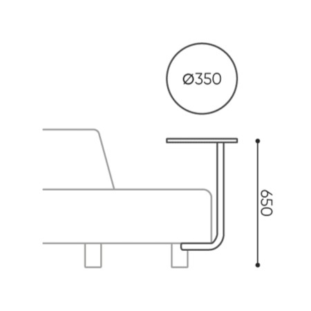 Dimensions du canapé Nubi - Nubi