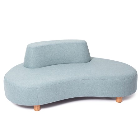 Canapé Nubi bleu clair design organique - Nubi