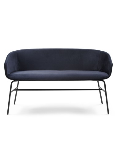 Banquette Ox:co noire, vue de face - Ox:co