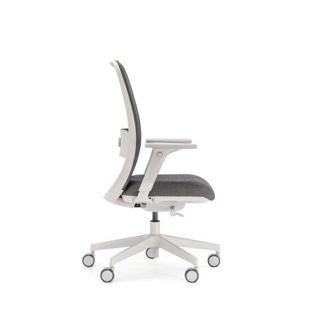 Chaise de bureau ergonomique grise avec soutien lombaire réglable - Belt