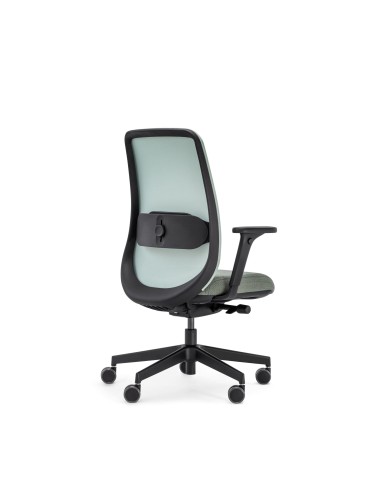 Chaise de bureau design noire Belt BE 102 dos