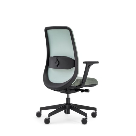 Chaise de bureau design noire Belt BE 102 dos