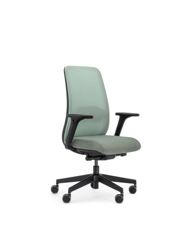 Fauteuil de travail Belt BE 102 Black avec accoudoirs réglables et assise rembourrée