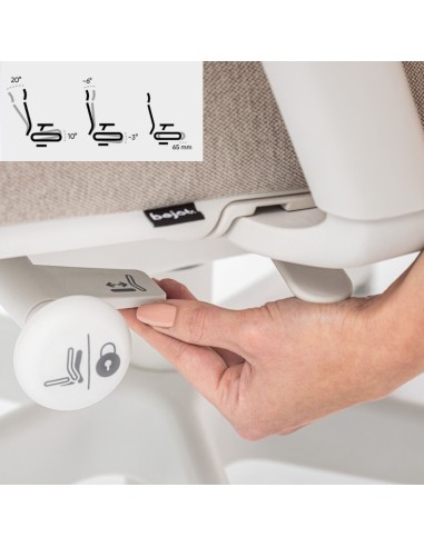 Système de réglage lombaire du fauteuil ergonomique Belt BE 102