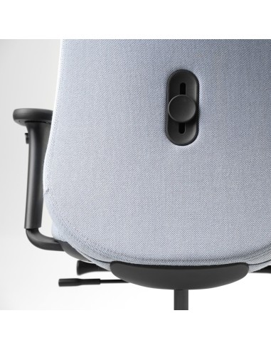 Chaise Belt BE 1T2 noire pour bureau moderne et épuré soutien du dos