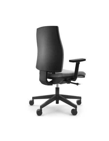 Fauteuil de bureau ergonomique Corr CJ 102 noir avec accoudoirs réglables