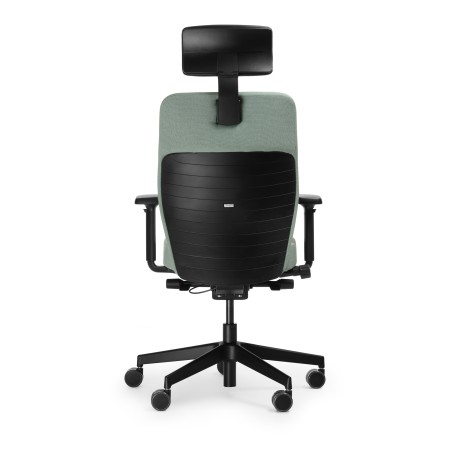 Chaise de bureau Dual DU 103 noire – finition mate et revêtement tissu haute résistance dos