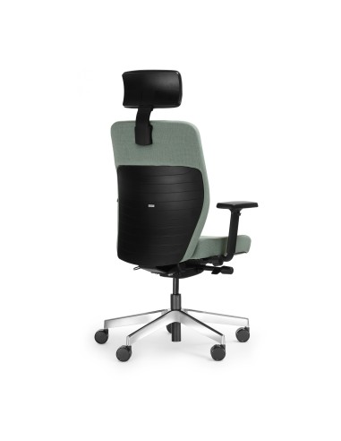 Fauteuil de direction Dual DU 103 noir – dossier appui tête et assise moelleuse