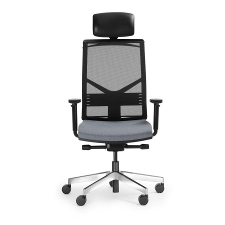 Fauteuil Bejot Eleven noir – appui-tête, accoudoirs et assise réglables