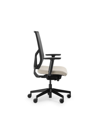 Chaise de bureau ergonomique Eleven EL 102 noire – dossier en maille respirante